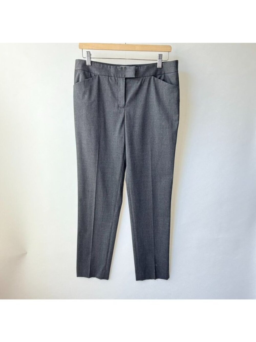 Lafayette 148 New York Irving Gray Wool Blend Dress Pants Women's Size 8 H86 - Picture 3 of 15